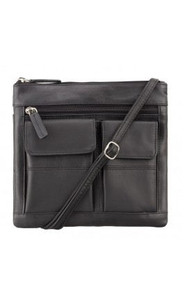 Черная сумка на плечо Visconti 18608 Slim Bag (Black)