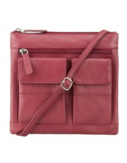 Красная женская сумка Visconti 18608 Slim Bag (Red)