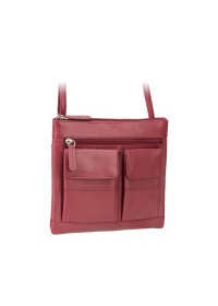 Красная женская сумка Visconti 18608 Slim Bag (Red)