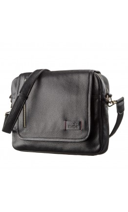 Черная мужская сумка на плечо формата А4 SHVIGEL 19116