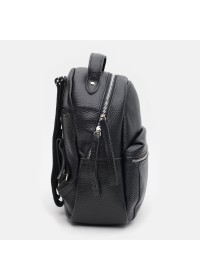 Кожаный женский черный рюкзачек Ricco Grande 1l605bl-black