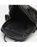 Фотография Кожаный черный женский рюкзак Ricco Grande 1l606-black