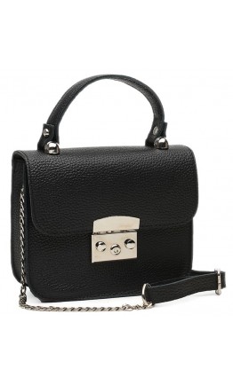 Небольшая женская кожаная сумка Ricco Grande 1l623-black