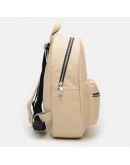 Фотография Кожаный женский рюкзак бежевого цвета Ricco Grande 1l655-beige