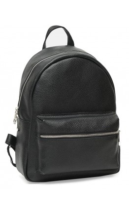 Черный кожаный женский рюкзак Ricco Grande 1l655-black