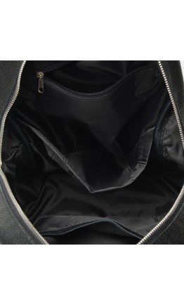 Черный кожаный женский рюкзак Ricco Grande 1l655-black