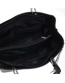 Фотография Кожаная женская черная сумка с тиснением Ricco Grande 1l797rep-black