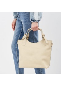 Женская бежевая кожаная сумка Ricco Grande 1l848-beige