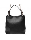 Фотография Черная женская кожаная сумка Ricco Grande 1L887-black