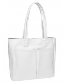 Фотография Кожаная женская белая сумка Ricco Grande 1L926-white