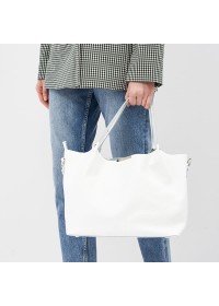 Женская белая кожаная сумка Ricco Grande 1l943-white