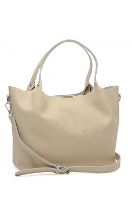 Женская кожаная бежевая сумка Ricco Grande 1l943FL-beige