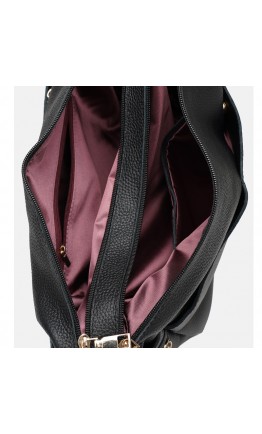 Удобная женская кожаная сумка Ricco Grande 1L947-black