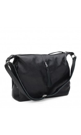Черная кожаная женская сумка Ricco Grande 1l9477-bblack