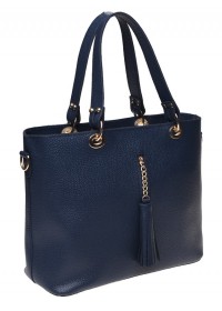 Синяя женская кожаная сумка Ricco Grande 1L953-blue