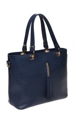 Синяя женская кожаная сумка Ricco Grande 1L953-blue