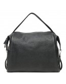 Фотография Женская черная кожаная сумка Ricco Grande 1l975-black