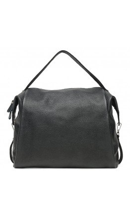 Женская черная кожаная сумка Ricco Grande 1l975-black