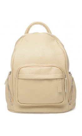 Женский рюкзак кожаный цвет бежевый Ricco Grande 1l976-beige