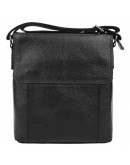 Фотография Черная кожаная сумка через плечо 1t8153m-black
