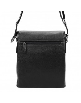 Мужская черная кожаная сумка на плечо Borsa Leather 1t8871-black