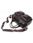 Фотография Мужская коричневая сумка деловая Vintage 20004
