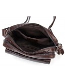 Фотография Кожаная коричневая удобная мужская сумка Vintage 20026