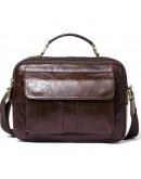 Фотография Горизонтальная мужская кожаная сумка - барсетка Vintage 20027
