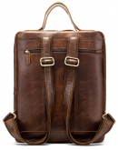 Фотография Кожаный коричневый рюкзак - сумка для ноутбука Vintage 20035