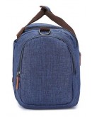 Фотография Текстильная мужская синяя дорожная сумка Vintage 20075
