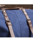 Фотография Дорожная мужская кожаная синяя сумка Vintage 20083 Синяя