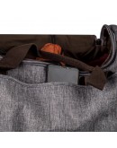 Фотография Текстильная серая мужская большая сумка Vintage 20137