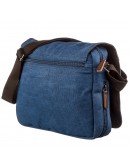 Фотография Мужская синяя текстильная сумка через плечо Vintage 20189