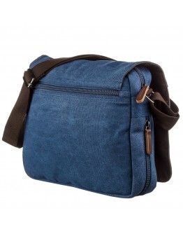 Мужская синяя текстильная сумка через плечо Vintage 20189