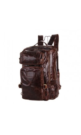 Кожаный коричневый мужской рюкзак Vintage 20207
