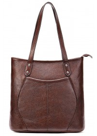 Кожаная женская коричнвая сумка Vintage 20243