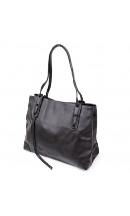 Кожаная женская черная сумка Vintage 20400