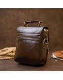 Фотография Кожаная коричневая мужская сумка барсетка Vintage 20412