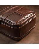 Фотография Коричневая кожаная мужская барсетка сумка на плечо Vintage 20455