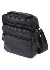 Мужская черная сумка на плечо Vintage 20466