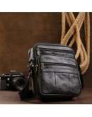 Фотография Мужская черная сумка на плечо Vintage 20466