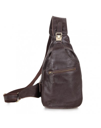 Фотография Компактный и модный коричневый мужской рюкзак 72467