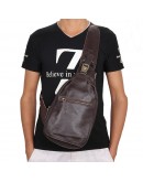 Фотография Компактный и модный коричневый мужской рюкзак 72467