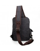 Фотография Черная мужская сумка, тканевый рюкзак 3010a
