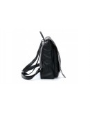 Фотография Стильный черный кожаный мужской модный рюкзак 73057