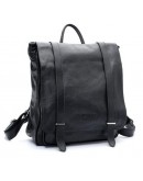 Фотография Стильный черный кожаный мужской модный рюкзак 73057