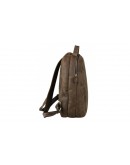 Фотография Лаконичный и очень модный кожаный коричневый рюкзак 73072