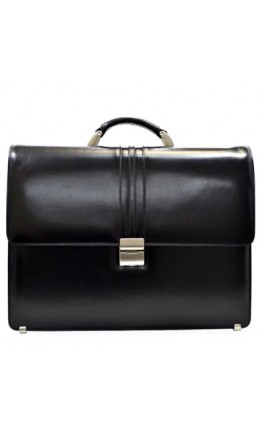 Черный мужской кожаный портфель Desisan 317-1