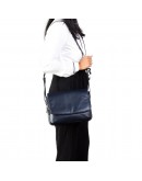 Фотография Темно-синяя женская кожаная сумка Visconti 3190 Claudia (Navy)