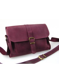 Кожаная женская бордовая сумочка 331188W-SGE